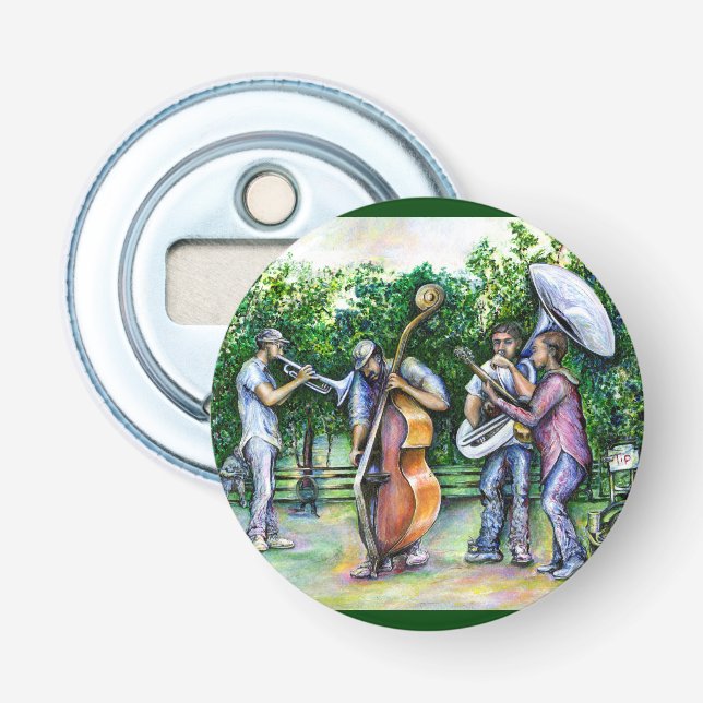 Mama warnte mich nie vor Tuba-Spielern Flaschenöffner (Vorderseite)