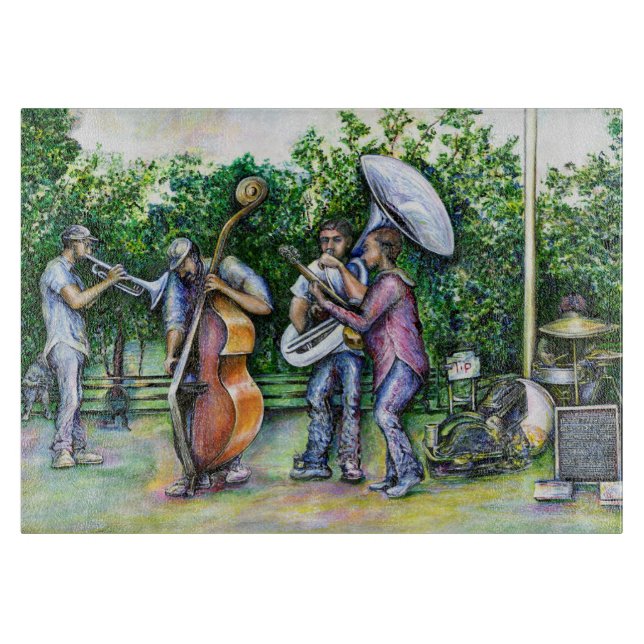 Mama warnte mich nie vor Tuba-Spielern Schneidebrett (Vorderseite)