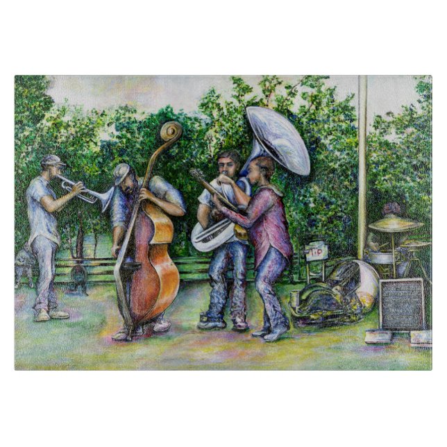 Mama warnte mich nie vor Tuba-Spielern Schneidebrett (Vorderseite)