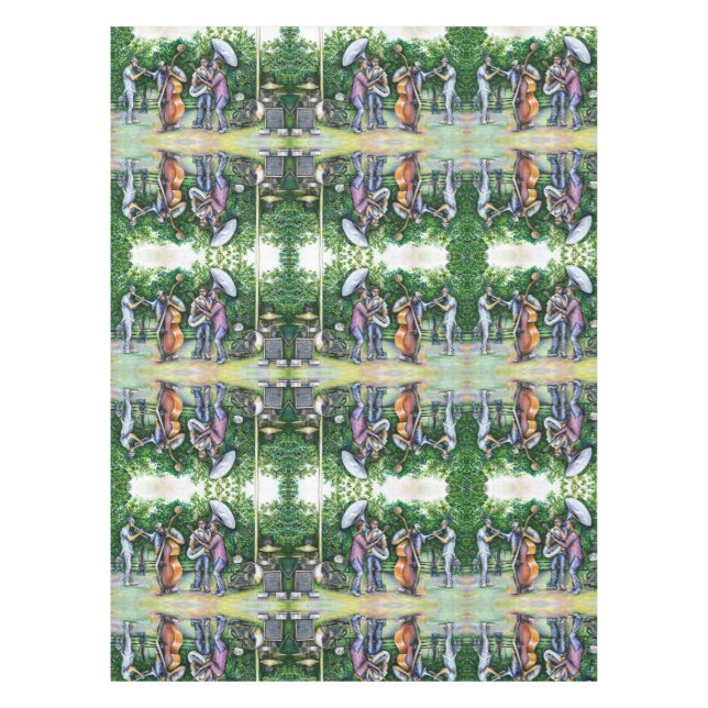 Mama warnte mich nie vor Tuba-Spielern Tischdecke (Vorderseite)