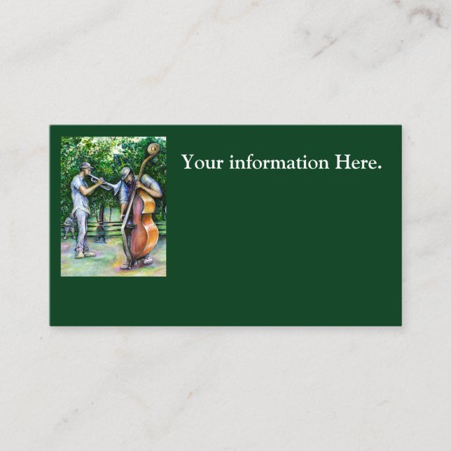 Mama warnte mich nie vor Tuba-Spielern Visitenkarte (Vorderseite)