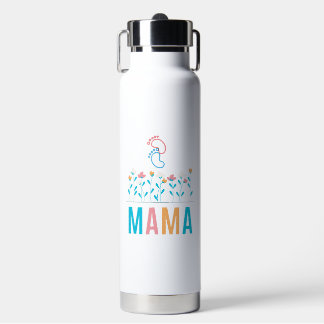 "MAMA", Wasserflasche mit Pop auf Stroh Trinkflasche