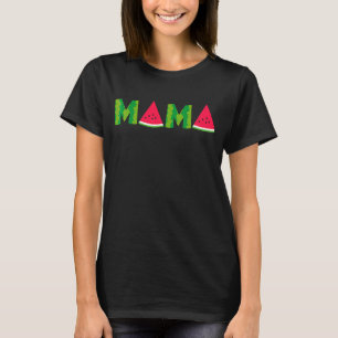 Mama Watermelon Sommer Früchte Großer Muttertag T-Shirt