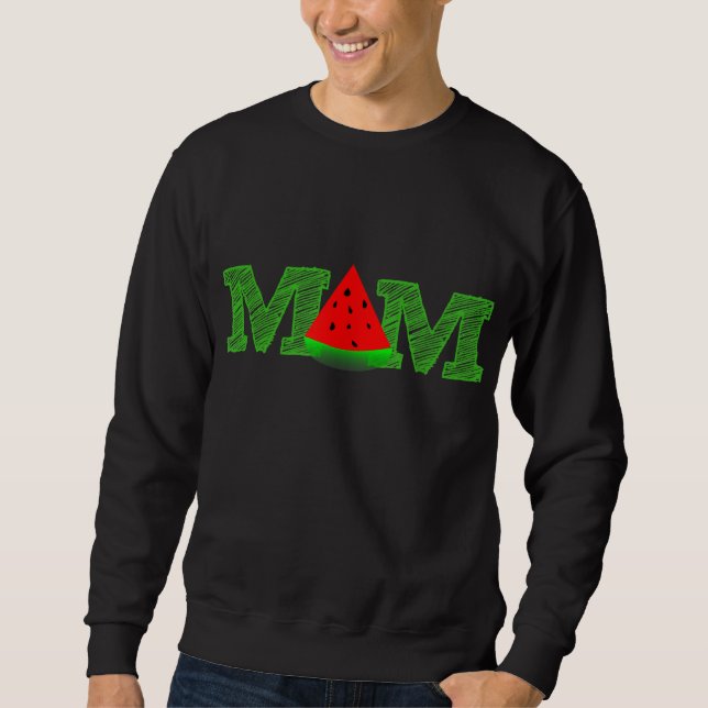 Mama Watermelon Sommerfrüchte Muttertag Sweatshirt (Vorderseite)