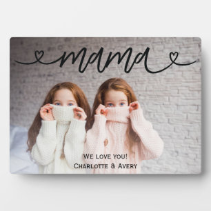 Mama We Liebe Sie Personalisiert Foto Plaque Fotoplatte