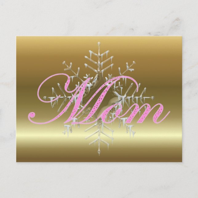 Mama Weihnachten Postkarte (Vorderseite)