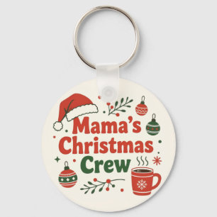 Mama Weihnachts-Crew Schlüsselanhänger