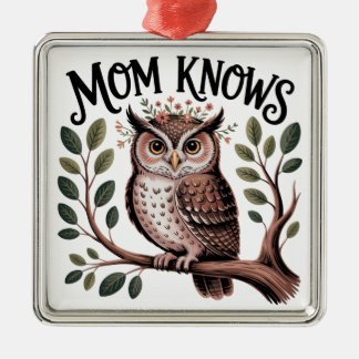 Mama weiß Bescheid Ornament Aus Metall