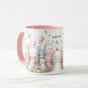 Mama-Werden-Waldtiere-Rosa-Tasse Tasse