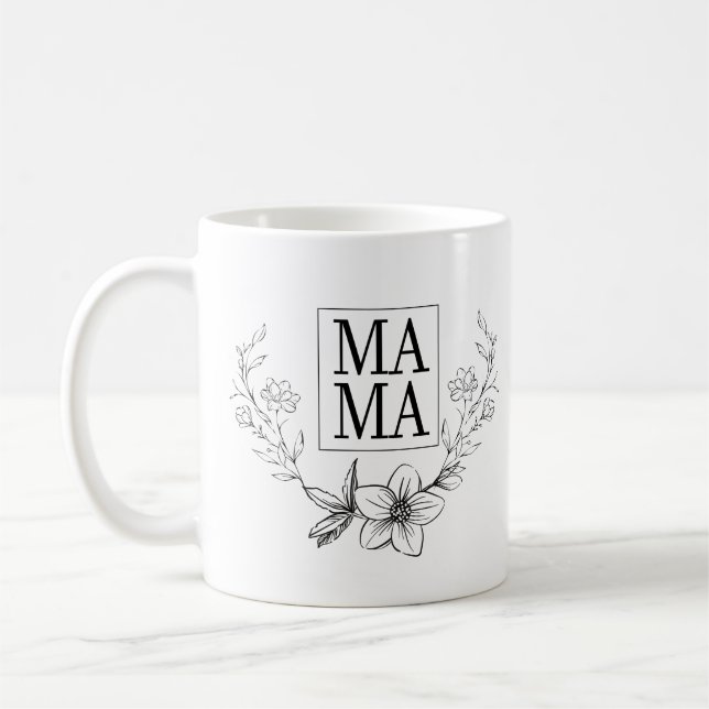 MAMA WHIMSICAL BLUME TASSE (Links)