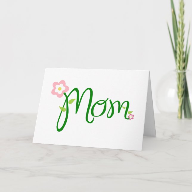 Mama White Big Greeting Card Karte (Vorderseite)