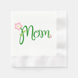 Mama White Cocktail Papier Napkin Serviette