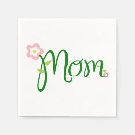 Mama White Standard Cocktail Paper Napkin Serviette