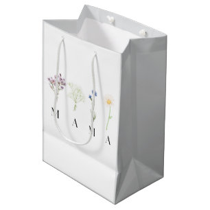 Mama Wild Floral Muttertags- oder Geburtstagsgesch Mittlere Geschenktüte