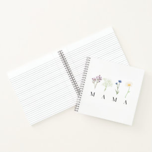 Mama Wild Floral Muttertags- oder Geburtstagsgesch Notizbuch