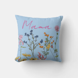 Mama-Wildblumen-Geschenk Kissen