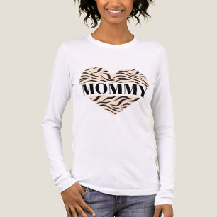 Mama, wilder Tiger Herz Tri-Blend Shirt