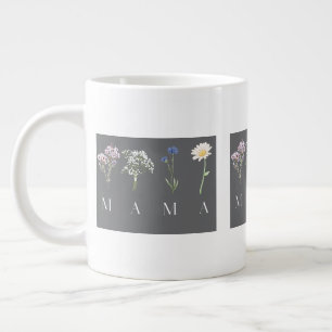 Mama Wildflower Muttertag und Geburtstag Jumbo-Tasse