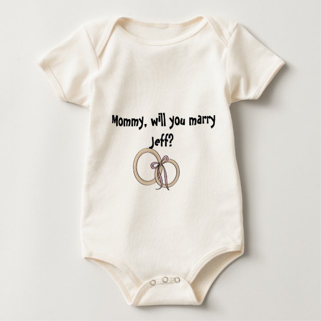 Mama willst du ihn heiraten? baby t-shirt (Vorderseite)