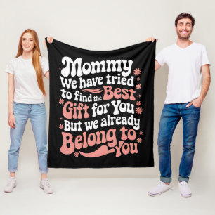 Mama wir haben versucht das beste Geschenk für dic Fleecedecke