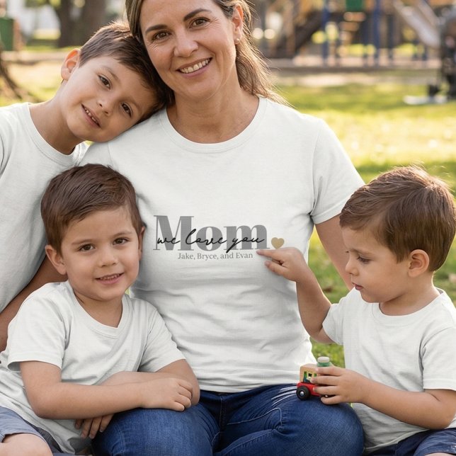 Mama wir lieben dich Black Script Tri-Blend Shirt (Von Creator hochgeladen)