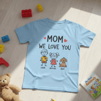 Mama wir lieben dich süße Kinder Namens Illustrati