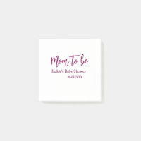 Mama-wird-Baby-Party Name Datum rosa einfach minim