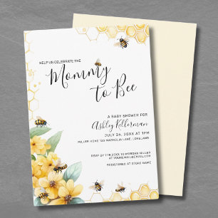 Mama wird Biene - Babyparty Einladung