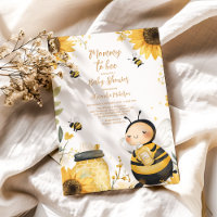 Mama wird Biene Florale Babyparty