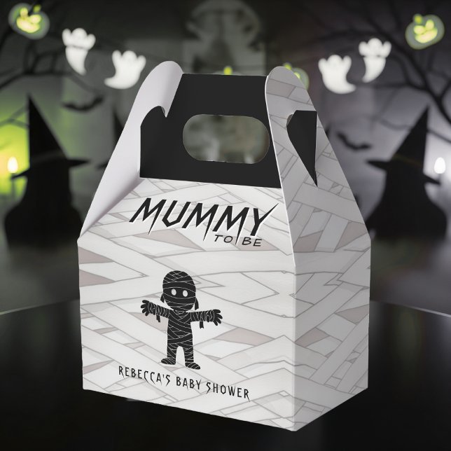 Mama wird Halloween-Kinderdusche Geschenkschachtel (Mummy to Be Halloween Baby Shower Favor Boxes
)