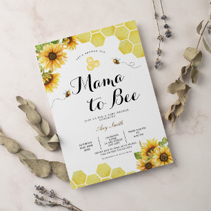 Mama wird zur wilden Blumen-Baby-Party Einladung