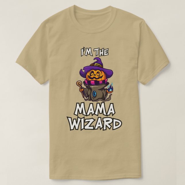 Mama Wizard Halloween Matching Family Costume T-Shirt (Design vorne)