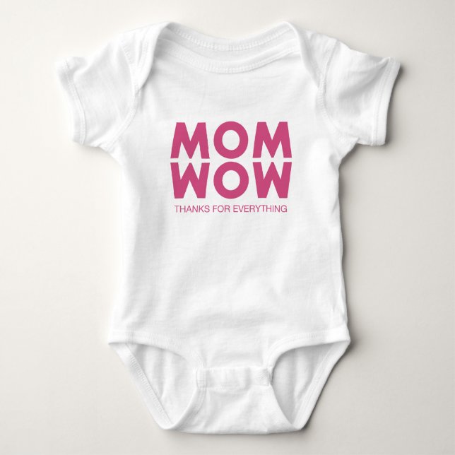 Mama, Wow! Baby Strampler (Vorderseite)