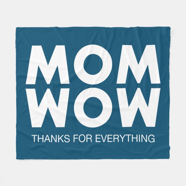 Mama, Wow! Fleecedecke (Vorderseite (Horizontal))