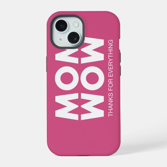 Mama, Wow! iPhone 15 Hülle (Rückseite)