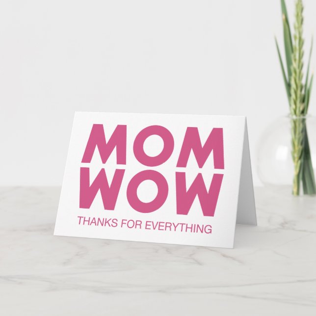 Mama, Wow! Karte (Vorderseite)