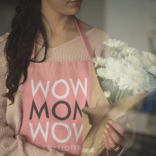 Mama Wow Modern Pink Super Niedlich Mother's Schürze
