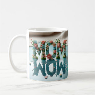 Mama Wow Verzierte Blumen Kaffeetasse
