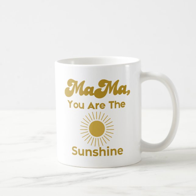 Mama You are the Sunshine - Boho Style Kaffeetasse (Rechts)