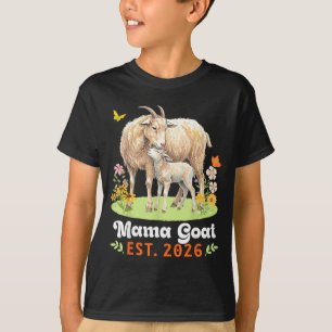 Mama Ziege Est 2026 Mutterschaftsreise Neue Mutter T-Shirt