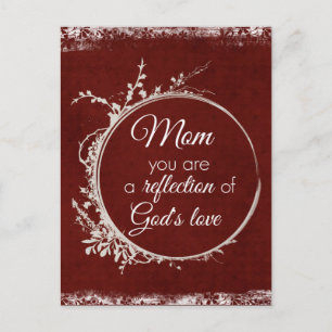 Mama-Zitat: Spiegelbild der Liebe Gottes Postkarte