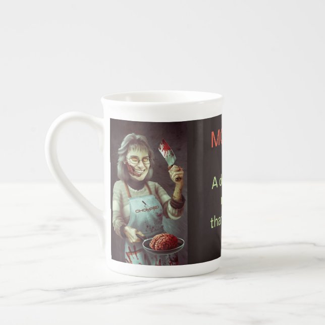 Mama-Zombie-Tasse Prozellantasse (Links)
