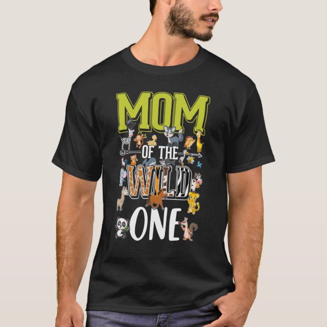 Mama Zoo Birthday Trip T-Shirt (Vorderseite)