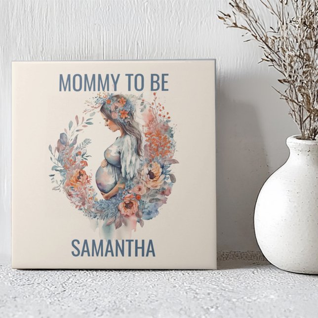 Mama zu Blumenwasser Muttertag Fliese (Von Creator hochgeladen)