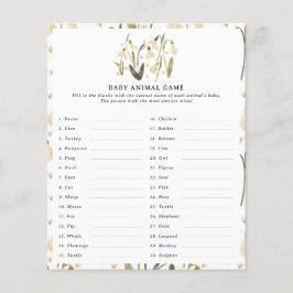 Mama zu florierender Babydusche neues Kinderspiel Flyer