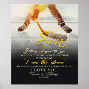 Mama zu meinem Sohn Geschenk, Geschenkidee Son Bir Poster