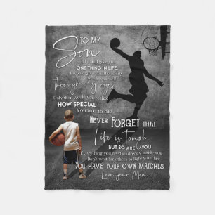 Mama zu meinem Sohn, wenn ich könnte Fleecedecke