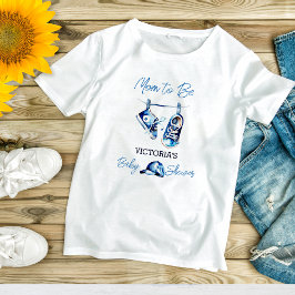Mama zu sein Es ist eine junge blaue Babyschuhe Ba T-Shirt