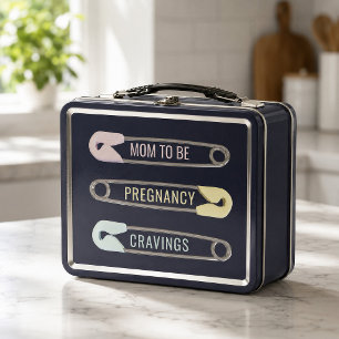 Mama zu sein Schwangerschaft Cravings Retro Metal Metall Brotdose