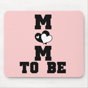 MAMA zu sein - Schwarzer Text Mousepad